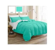 Постільна білизна MirSon King Size Бязь Premium White-mint (11-2107+11-2208) 220х240 (2200001172524)