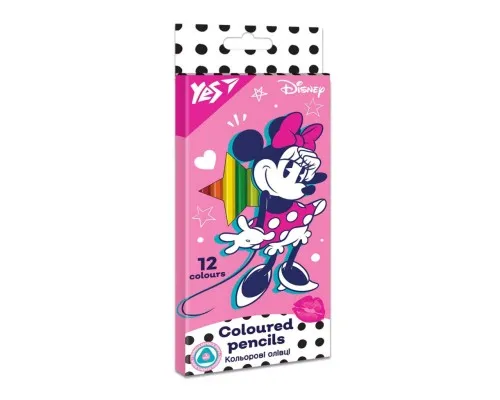 Карандаши цветные Yes Minnie Mouse 12 цветов (290668)