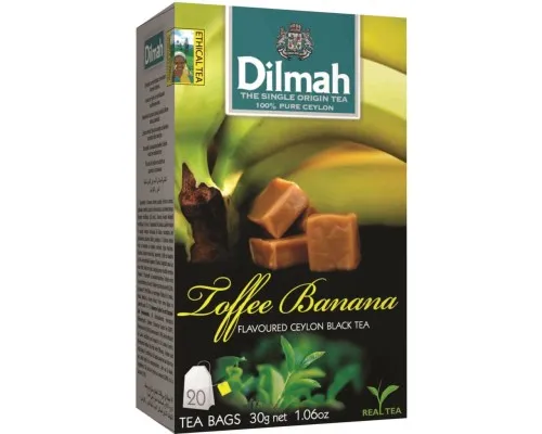 Чай Dilmah Іриска та банан 20х1.5 г (9312631142235)