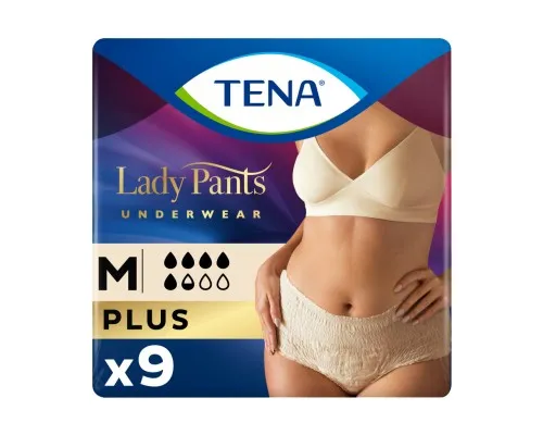 Подгузники для взрослых Tena Lady Pants Plus M для женщин 9 шт Creme, East (7322540920772)