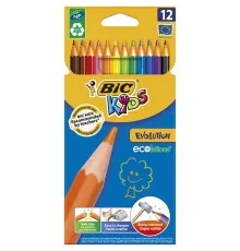 Олівці кольорові Bic Kids Evolution 12 шт (bc82902912)