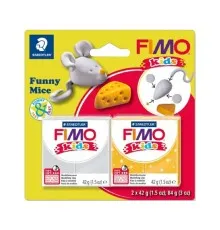 Набір для творчості Fimo Kids Веселе мишеня 2 кольори х 42 г (4007817057254)