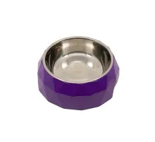 Посуд для собак KIKA Миска Diamond XL фіолетова (SDML991054XLV)