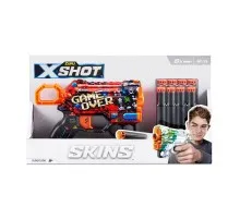 Іграшкова зброя Zuru X-Shot Швидкострільний бластер Skins Menace Game Over (8 патронів) (36515B)