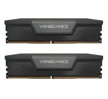 Модуль памяти для компьютера DDR5 64GB (2x32GB) 6400 MHz Vengeance Black Corsair (CMK64GX5M2B6400C32)