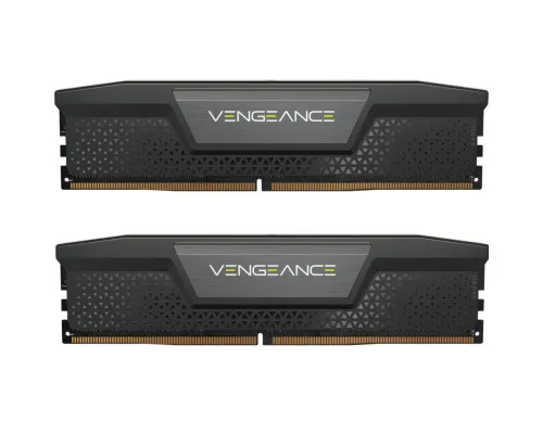 Модуль пам'яті для комп'ютера DDR5 64GB (2x32GB) 6400 MHz Vengeance Black Corsair (CMK64GX5M2B6400C32)