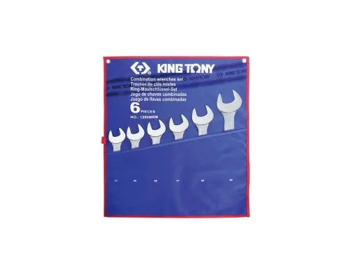 Ключ KING TONY ріжково-накидний 6 шт. 34 - 50 мм (1296MRN)