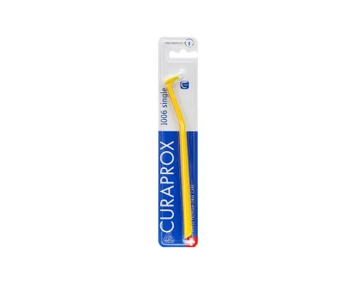 Зубная щетка Curaprox CS 1006 Single & Sulcular 6 мм Монопучковая Желтая (CS 1006-12)