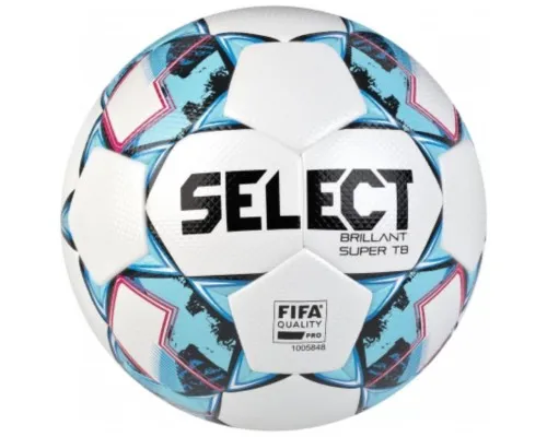 Мяч футбольный Select Brillant Super TB FIFA біло-синій Уні 5 (5703543267507)