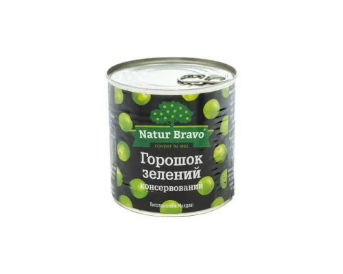 Овощная консервация Natur Bravo Горошек консервированный 425 мл (1999647)