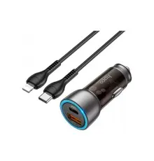 Зарядное устройство HOCO N28 USB-A/Type-C Brown (6931474782731)