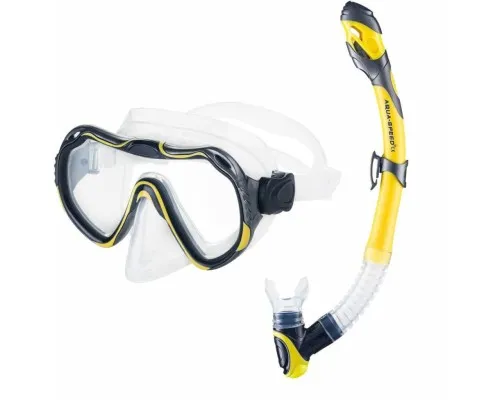 Набір для плавання Aqua Speed Java + Elba 8206 614-18 жовтий Уні OSFM (5908217682062)