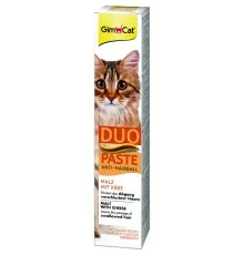 Паста для тварин GimCat DUO PASTE Anti-hairball malt with cheese мальт та сир 50 г (4002064427218)