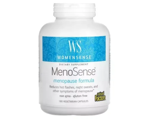 Витаминно-минеральный комплекс Natural Factors Поддержка при менопаузе, WomenSense, MenoSense, Menopause Formula, 180 вег (NFS-04951)