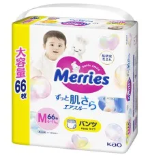 Подгузники Merries Трусики Ultra Jumbo М 6-11 кг 66 шт (4901301419019)