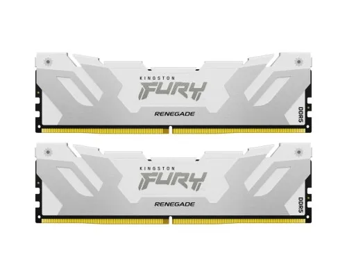 Модуль пам'яті для комп'ютера DDR5 32GB (2x16GB) 7200 MHz Renegade White XMP Kingston Fury (ex.HyperX) (KF572C38RWK2-32)