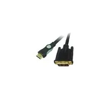 Кабель мультимедійний HDMI to DVI 18+1pin M, 3.0m Viewcon (VD 066-3м.)