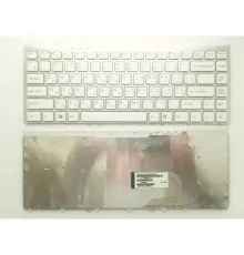 Клавіатура ноутбука Sony VGN-FW series белая UA (A43345)