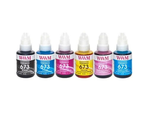 Чорнило WWM Epson L800, 6х140г B/C/M/Y/LC/LM (E673SET6)