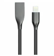 Дата кабель USB 2.0 AM to Lightning 1.0m black PowerPlant (CA911790)