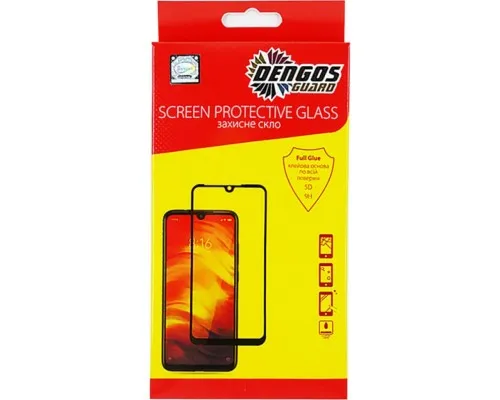 Стекло защитное Dengos Full Glue SD iPhone 12/12 Pro, black frame (TGFG-SD-01)