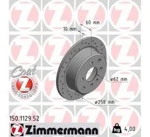 Тормозной диск ZIMMERMANN 150.1129.52