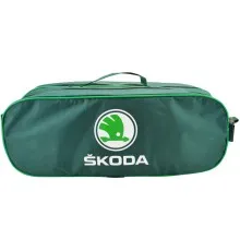 Сумка-органайзер Poputchik в багажник с логотипами Skoda (03-030-2Д)