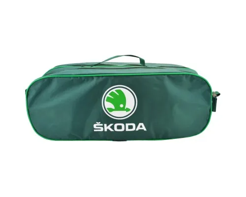 Сумка-органайзер Poputchik в багажник с логотипами Skoda (03-030-2Д)