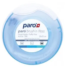 Зубная нить Paro Swiss brush'n floss суперфлосс 20 x 15 см (7610458017609)