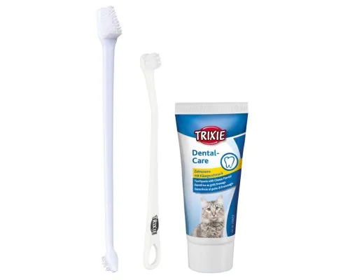 Зубна паста для тварин Trixie з щіткою для котів (4011905256207)