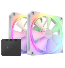 Кулер до корпусу NZXT F140RGB Twin (White) (RF-R14DF-W1)