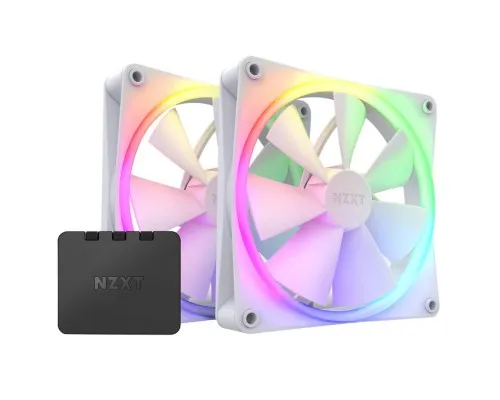 Кулер до корпусу NZXT F140RGB Twin (White) (RF-R14DF-W1)
