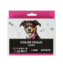 Крейда Kite кольорова Jumbo Dogs, 6 кольорів (K22-073)