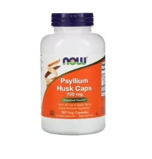 Травы Now Foods Подорожник (Псилиум), Psyllium Husks, 700 Мг, 180 Капсул (NOW-05973)