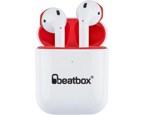 Наушники BeatBox PODS AIR 2 Wireless Charging White-Red (bbpair2wcwr)