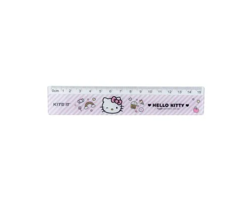 Линейка Kite пластиковая Hello Kitty, 15 см (HK22-090)