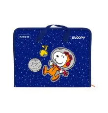 Папка - портфель Kite A4 на молнии Snoopy, 1 отделение (SN21-202)