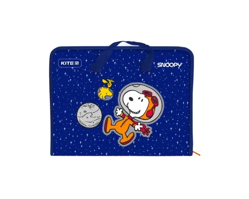 Папка - портфель Kite A4 на молнии Snoopy, 1 отделение (SN21-202)