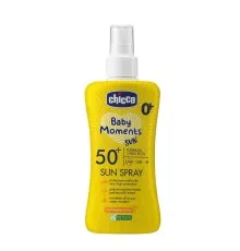 Детское молочко Chicco 50 SPF спрей солнцезащитный 150 мл (11260.00)