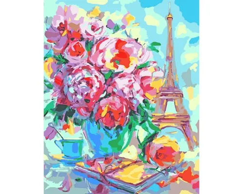 Картина по номерам Santi Цветущий Париж 40*50 см (954489)