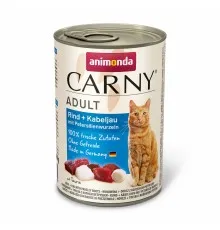 Консерви для котів Animonda Carny Adult Beef + Codfish with Parsley roots 400 г (4017721837170)