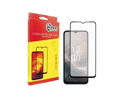 Скло захисне Dengos Full Glue Nokia C32 (black) (TGFG-306)