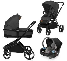 Коляска Lionelo 3 в 1 Mika Grey Graphite (LO-MIKA 3IN1 GREY GRAPHITE)