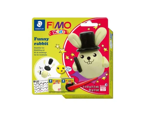 Набор для творчества Fimo Kids Зайка 2 цвета х 42 г (4007817078723)