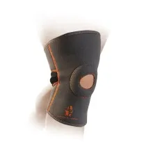 Фіксатор коліна MadMax MFA-297 Knee Support with Patella Stabilizer Dark Grey/Orange L (MFA-297_L)