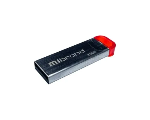 USB флеш накопитель Mibrand 16GB Falcon Silver-Red USB 2.0 (MI2.0/FA16U7R)