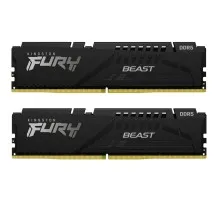 Модуль памяти для компьютера DDR5 16GB (2x8GB) 5200 MHz Beast Black Kingston Fury (ex.HyperX) (KF552C36BBEK2-16)
