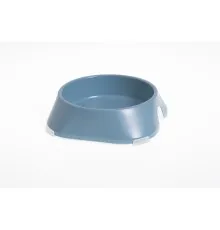 Посуд для котів Fiboo Миска з антиковзаючими накладками S синя (FIB0096)