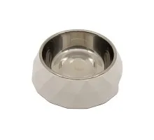 Посуд для собак KIKA Миска Diamond L біла (SDML991053LB)