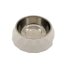 Посуда для собак KIKA Миска Diamond L белая (SDML991053LB)